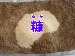 クワガタ発酵マット作り②-3（添加剤としての米ぬか）