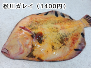 角上魚類で購入した松川ガレイ