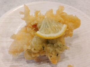 かっぱ寿司：金目鯛の昆布〆天