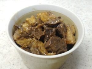 メカジキの煮物（角煮）（レモンパイの料理）