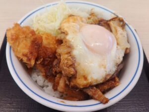 かつや「ホル玉とロースカツの合い盛り丼」