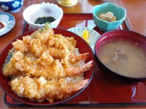 魚あら「活天丼」