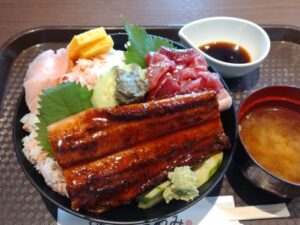 本日の限定丼（道の駅琴の浦-海鮮料理きわみ）