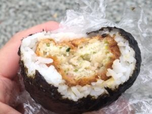 銀だこおにぎり（レモンパイの料理）