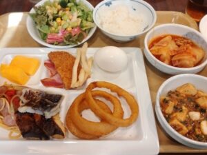 ルートイン古川駅前の朝食バイキング 1