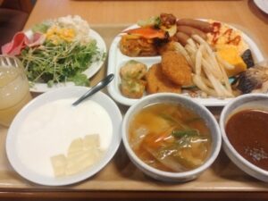 ルートイン本八戸駅前の朝食バイキング