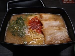 釜だれとんこつラーメン（一蘭天神西通り店）