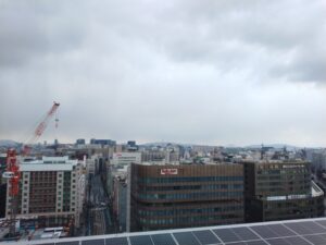 アミュプラザ博多の屋上景色