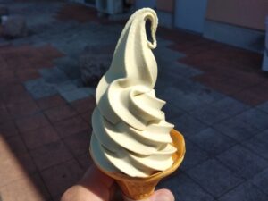 10日九州旅 （道の駅いぶすきのおくらソフトクリーム）6-14