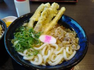 10日九州旅 （資さんうどんのかしわごぼ天うどん）6-27