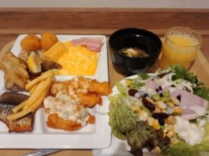 10日九州旅（ルートイン宮崎橘通の朝食）8-1
