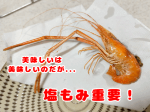 テナガエビの素揚げ（レモンパイの料理）