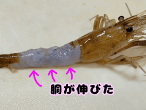 多摩川産テナガエビの有頭エビフライ 2