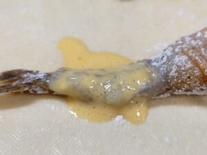 多摩川産テナガエビの有頭エビフライ作り 4