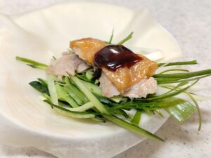 北京ダック（レモンパイの料理）
