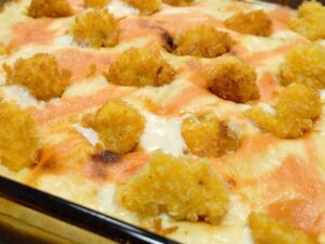 明太子とポップコーンシュリンプのドリア（レモンパイの料理）