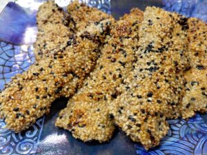 サンマのごま焼き（レモンパイの料理）