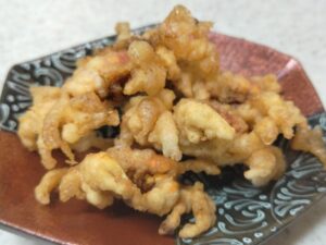 サワガニの天ぷら 3(レモンパイの料理)