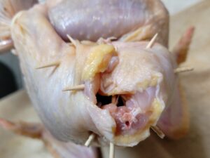 親鶏でサムゲタン作り 6