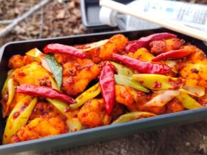 ラーズーチー弁当（レモンパイの料理）