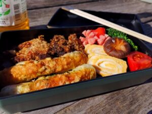 のり弁当（レモンパイの料理）