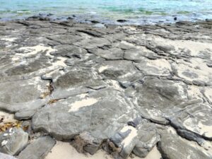 久米島の奥武島の畳石 1