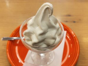 和カフェchawanのソフトクリーム