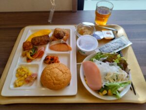 ホテルルートイン岐南での朝食