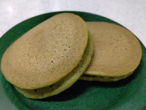 ローソン×森半コラボ「ふわもちパンケーキ抹茶２個入」2