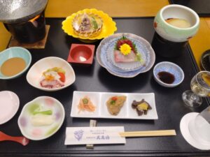 平泉ホテル武蔵坊での夕食 1