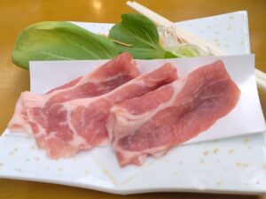 平泉ホテル武蔵坊での夕食2