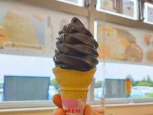 焼走り溶岩流ソフトクリーム（岩手山サービスエリア）