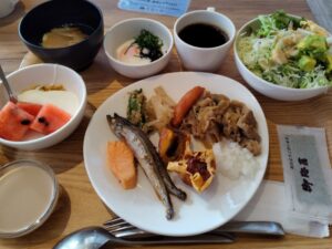 ホテルグローバルビュー八戸の朝食バイキング