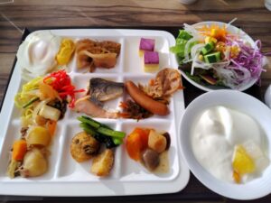 ホテルノルド小樽の朝食バイキング 1