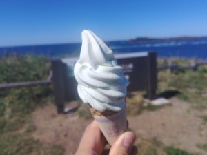 昆布ソフトクリーム（島の人礼文島本店）