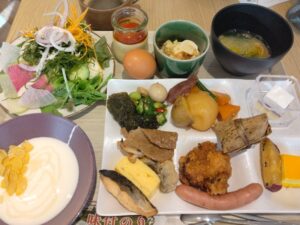 ホテルエミオン札幌での朝食バイキング1