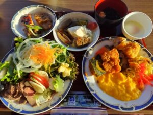 プレミアホテルキャビン帯広での朝食バイキング 1