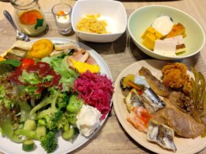 京王プレリアホテル札幌での朝食バイキング 1