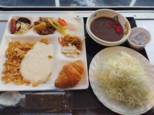 三井商船さんふらわあでの朝食バイキング