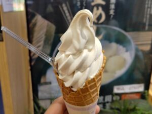 笠間栗プレミアムソフト（常盤乃國かぐや姫、道の駅かさま）